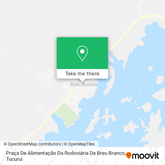 Praça De Alimentação Da Rodoviária De Breu Branco map
