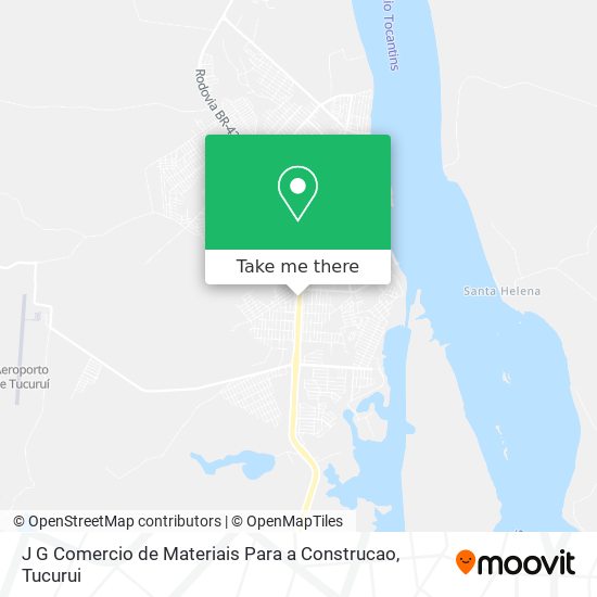 J G Comercio de Materiais Para a Construcao map