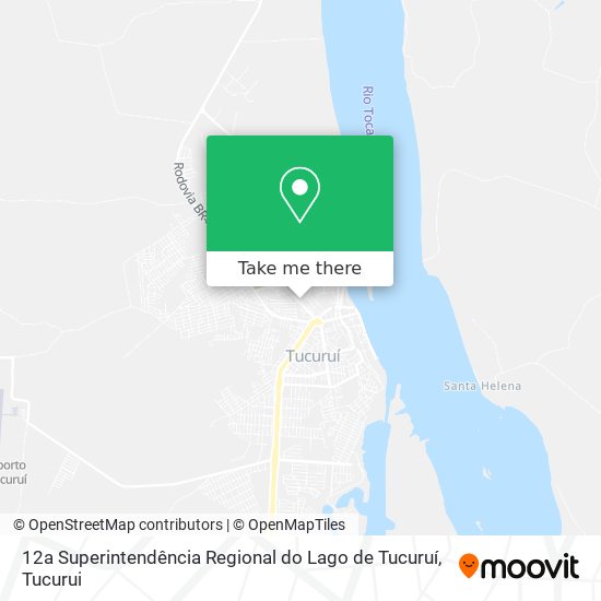 12a Superintendência Regional do Lago de Tucuruí map