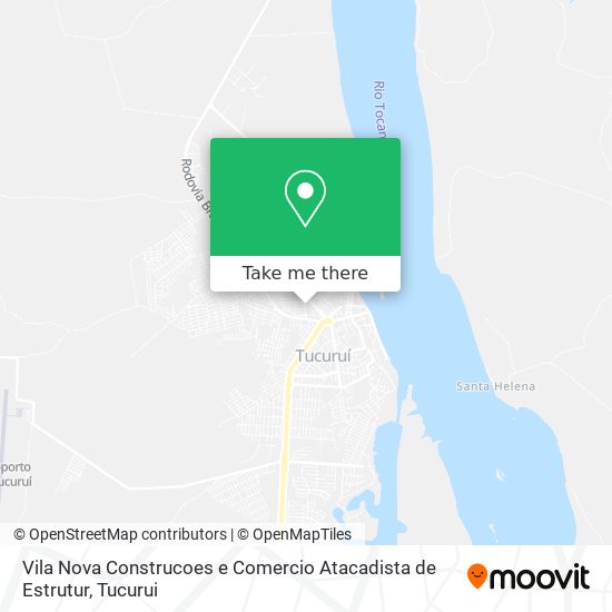 Vila Nova Construcoes e Comercio Atacadista de Estrutur map