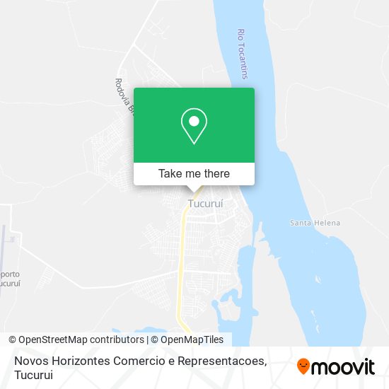 Novos Horizontes Comercio e Representacoes map