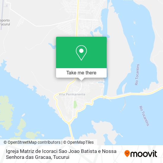 Mapa Igreja Matriz de Icoraci Sao Joao Batista e Nossa Senhora das Gracaa