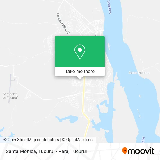 Santa Monica, Tucuruí - Pará map