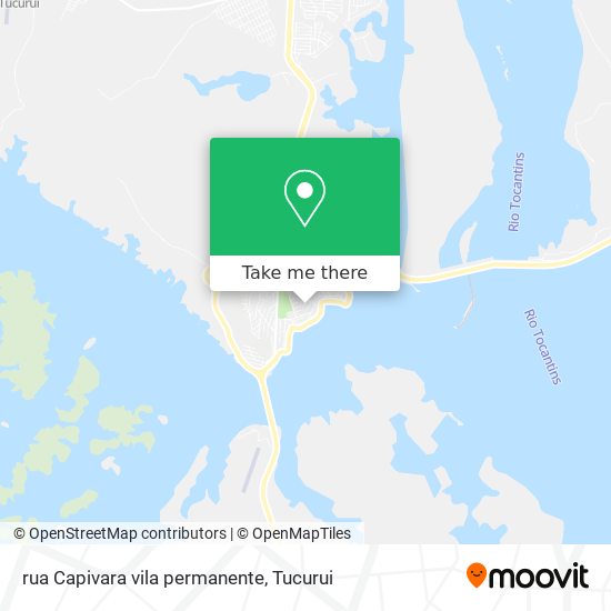 rua Capivara vila permanente map