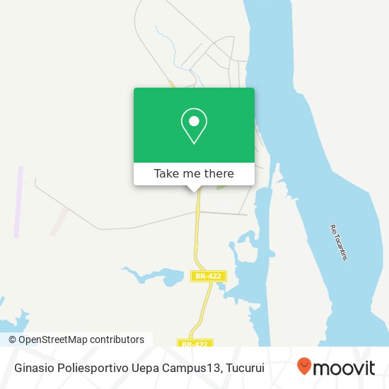 Ginasio Poliesportivo Uepa Campus13 map