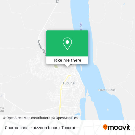 Mapa Churrascaria e pizzaria tucuru