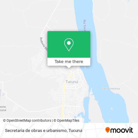 Mapa Secretaria de obras e urbanismo