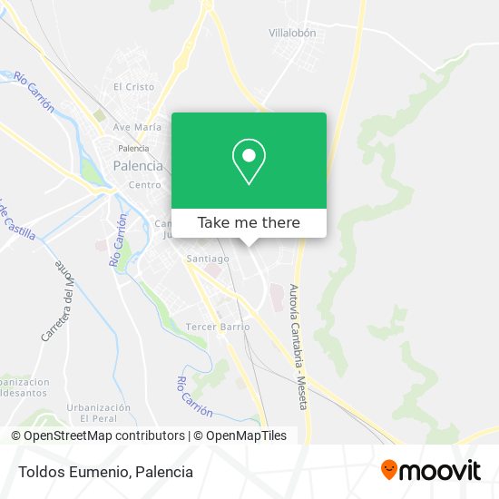 Toldos Eumenio map