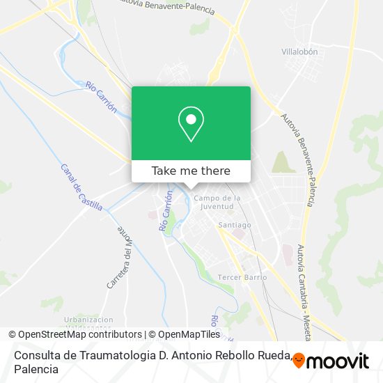Consulta de Traumatologia D. Antonio Rebollo Rueda map