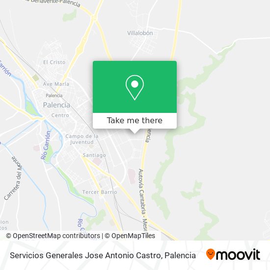 Servicios Generales Jose Antonio Castro map