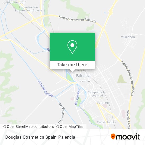 Douglas Cosmetics Spain map