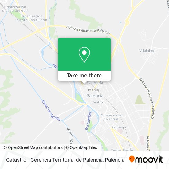 Catastro - Gerencia Territorial de Palencia map