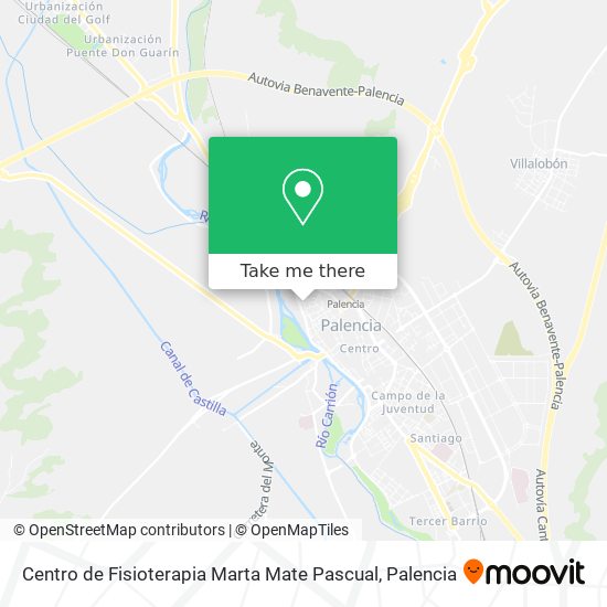 mapa Centro de Fisioterapia Marta Mate Pascual