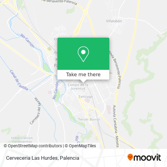 Cerveceria Las Hurdes map