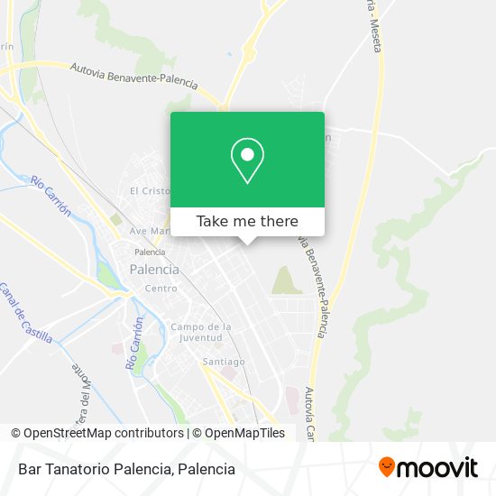 Bar Tanatorio Palencia map