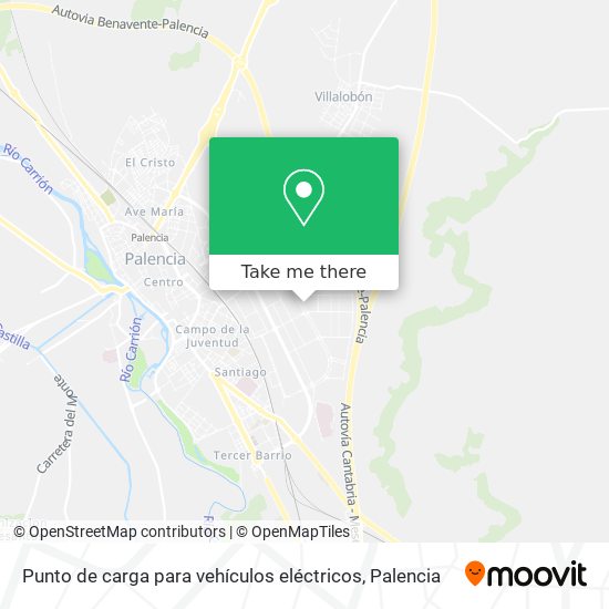 Punto de carga para vehículos eléctricos map