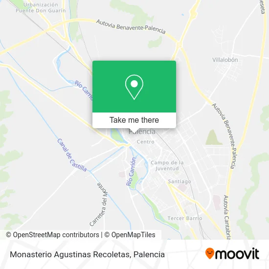 Monasterio Agustinas Recoletas map