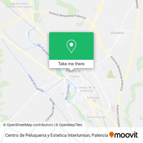 mapa Centro de Peluqueria y Estetica Interlumiun