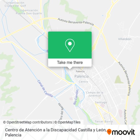 Centro de Atención a la Discapacidad Castilla y León map