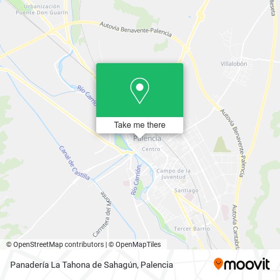 Panadería La Tahona de Sahagún map