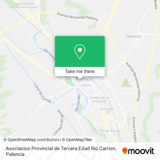 Asociacion Provincial de Tercera Edad Rio Carrion map