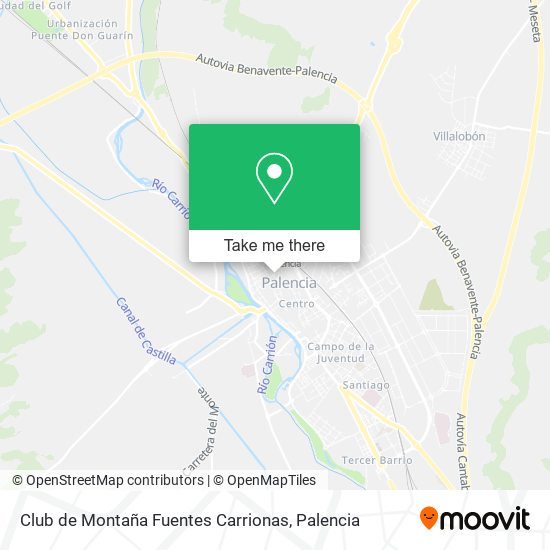 mapa Club de Montaña Fuentes Carrionas