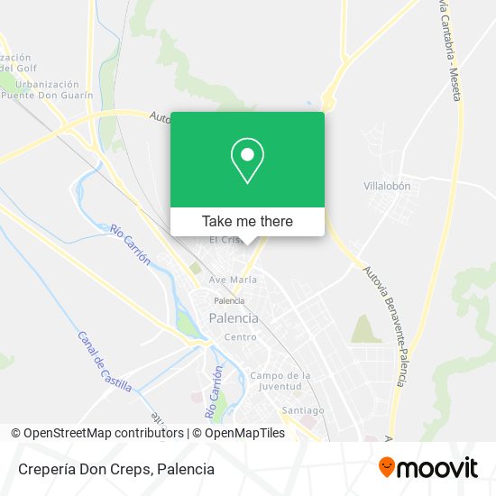Crepería Don Creps map