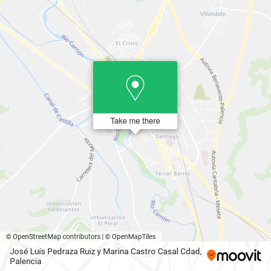 José Luís Pedraza Ruiz y Marina Castro Casal Cdad map
