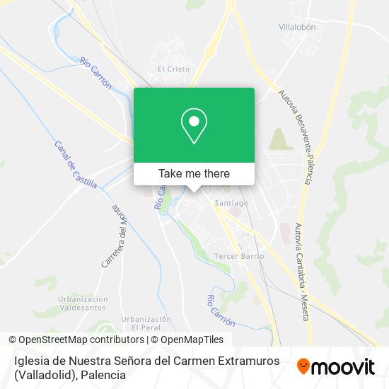 Iglesia de Nuestra Señora del Carmen Extramuros (Valladolid) map