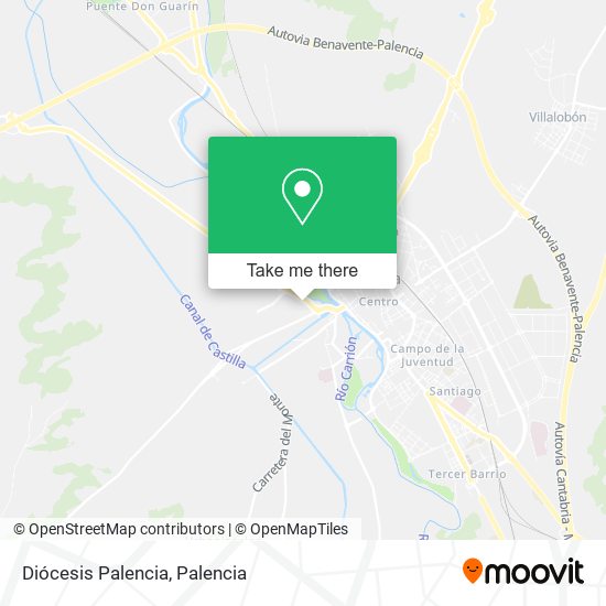 Diócesis Palencia map