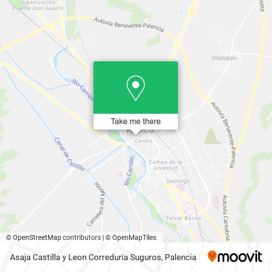 Asaja Castilla y Leon Correduría Suguros map