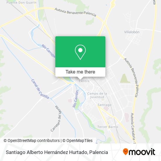 Santiago Alberto Hernández Hurtado map