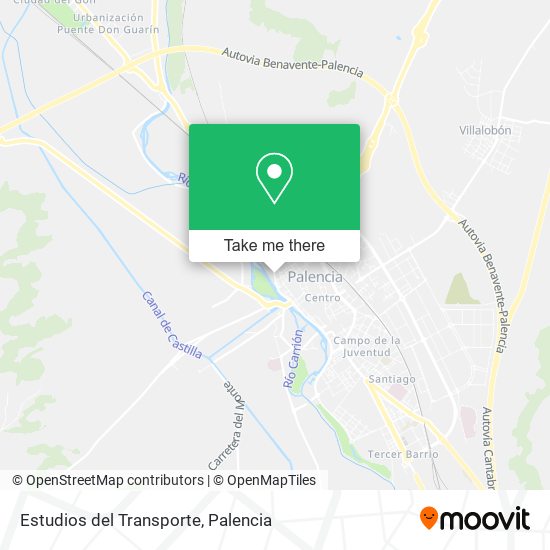 Estudios del Transporte map