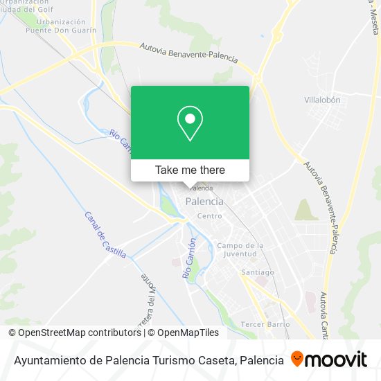 Ayuntamiento de Palencia Turismo Caseta map