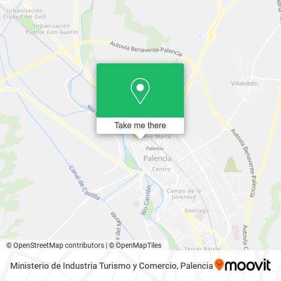 Ministerio de Industria Turismo y Comercio map
