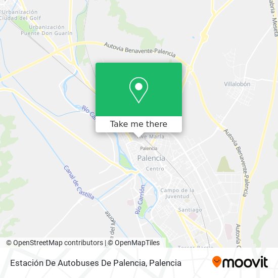 Estación De Autobuses De Palencia map