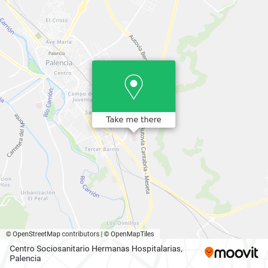 mapa Centro Sociosanitario Hermanas Hospitalarias