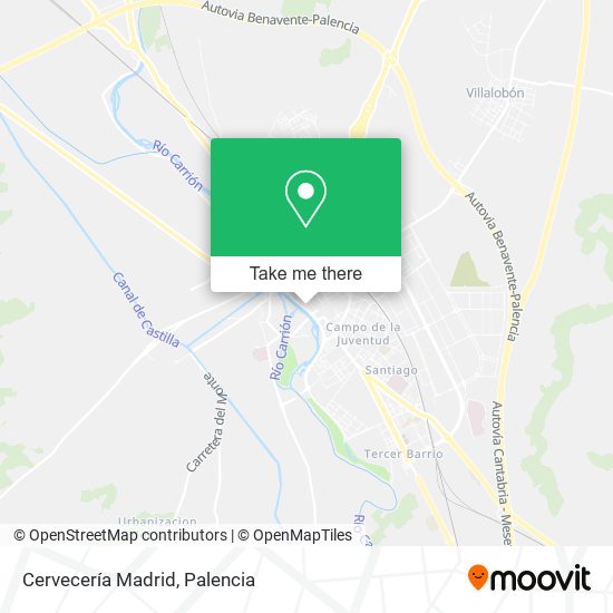 Cervecería Madrid map