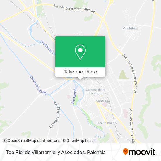 Top Piel de Villarramiel y Asociados map