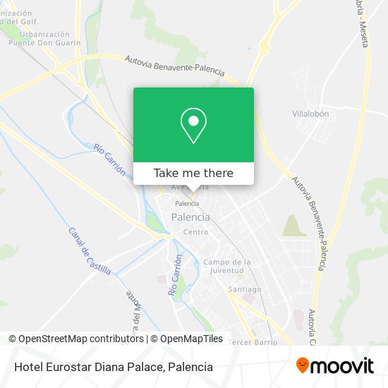 Hotel Eurostar Diana Palace map