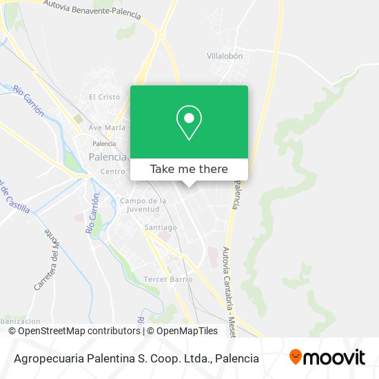 Agropecuaria Palentina S. Coop. Ltda. map