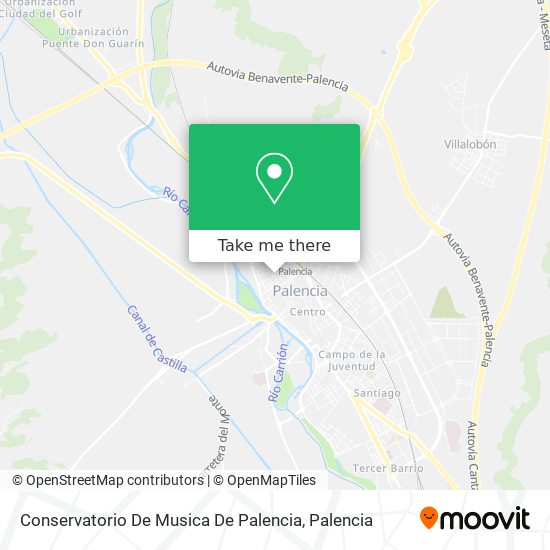 Conservatorio De Musica De Palencia map