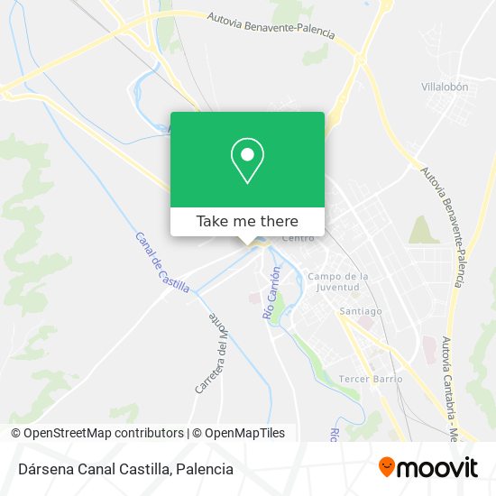 Dársena Canal Castilla map