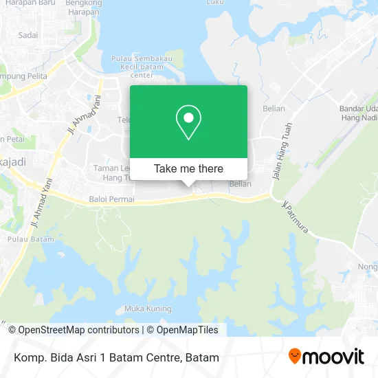 Komp. Bida Asri 1 Batam Centre map