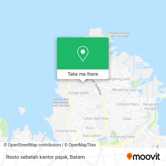 Resto sebelah kantor pajak map