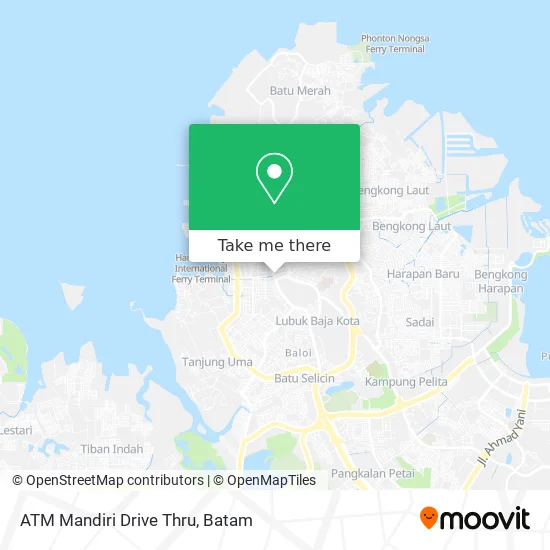 ATM Mandiri Drive Thru map