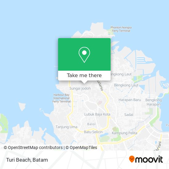 Turi Beach map