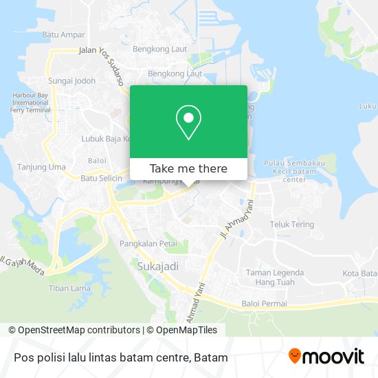 Pos polisi lalu lintas batam centre map
