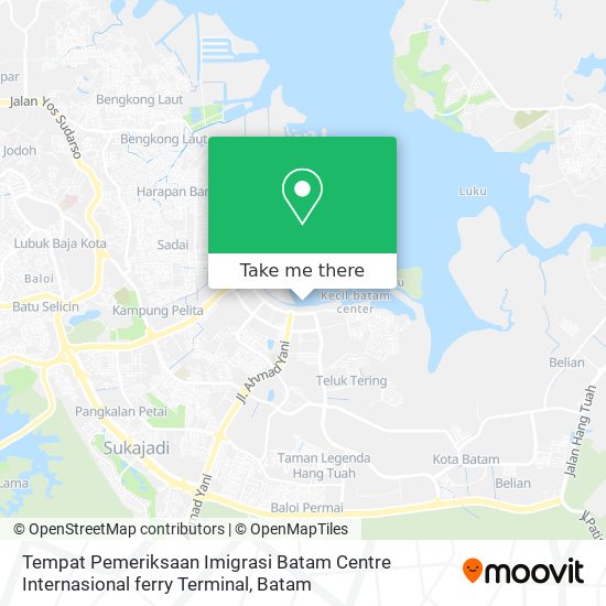 Tempat Pemeriksaan Imigrasi Batam Centre Internasional ferry Terminal map