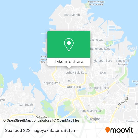 Sea food 222, nagoya - Batam map